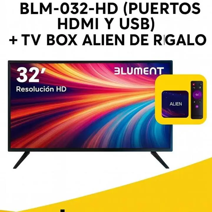 TV 32" con TV box incluido