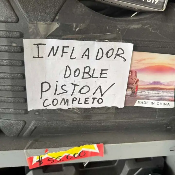 Inflador doble pistón completo