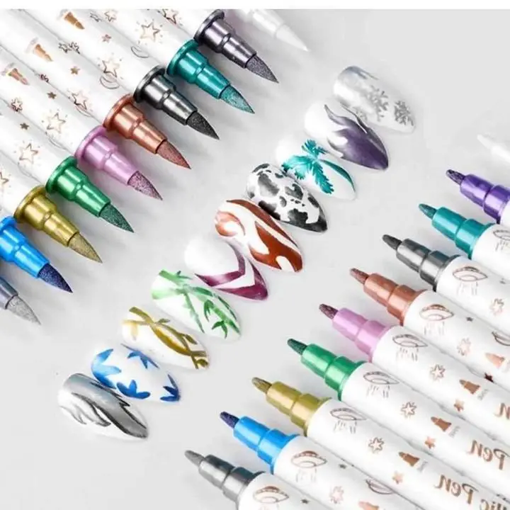 Marcadores metálicos para uñas nail art