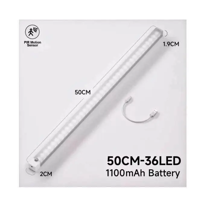 Barra luz 50cm recargable para bajo mesada