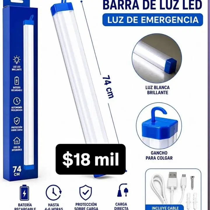 Barra luz led 74 cm