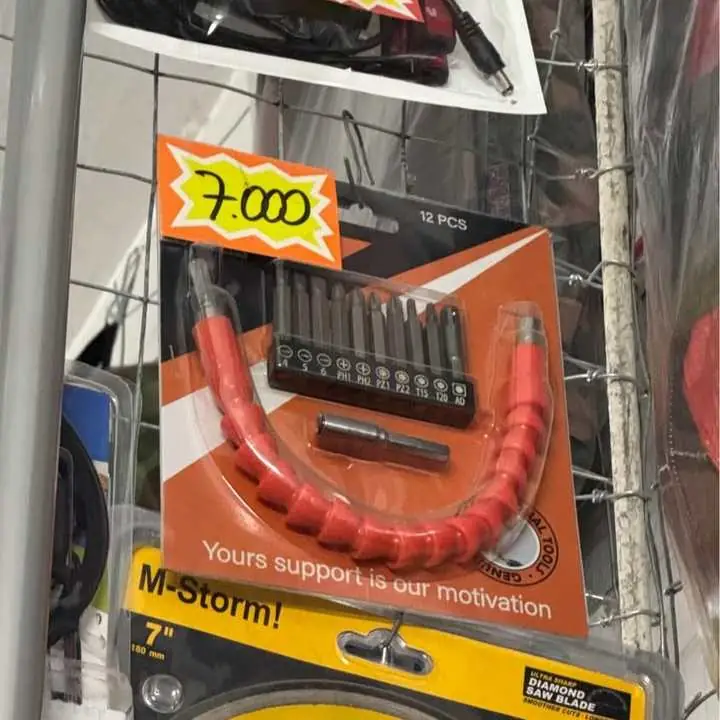 Extensor flexible para taladro con puntas
