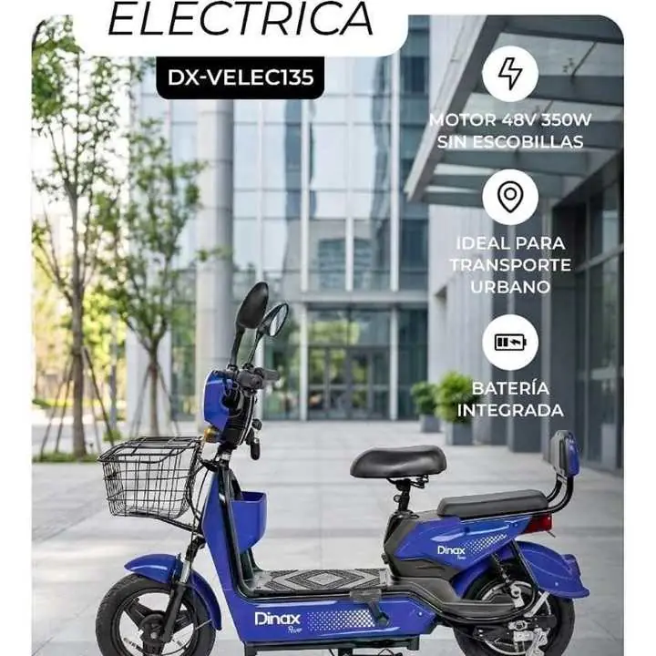 Bici eléctrica dinax azul