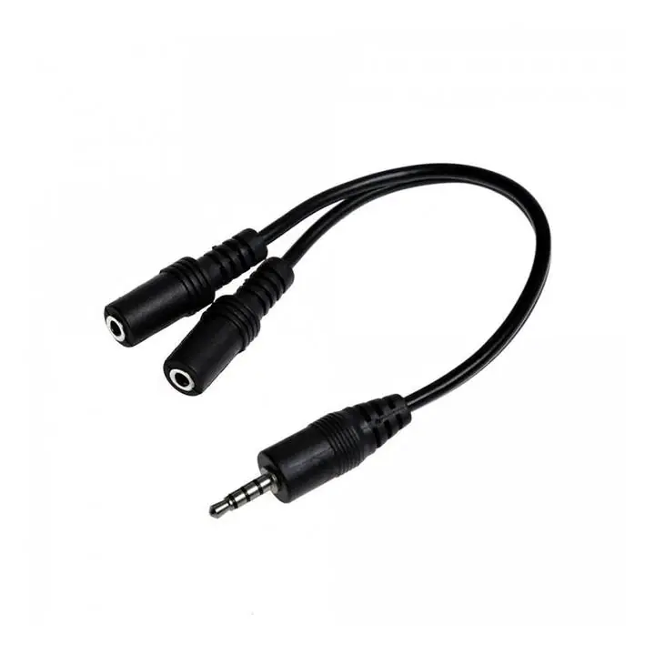 Cable auxiliar adaptador para auriculares pc