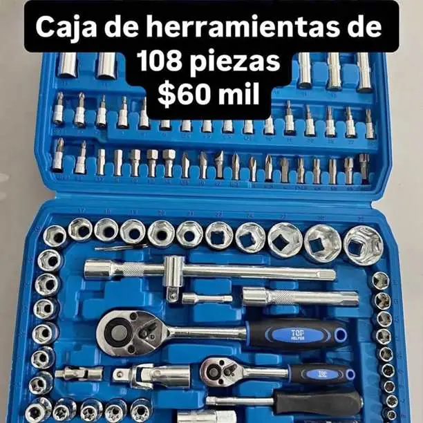 Caja de herramientas de 108 piezas