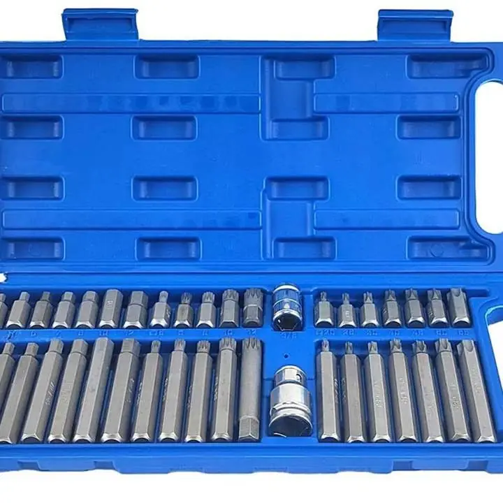 Juego puntas torx multirsteiada allen set 40 piezas