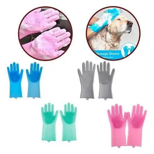 Guantes con pelitos para cocina o mascotas