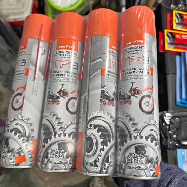 Lubricante en aerosol Tf3 teflonado