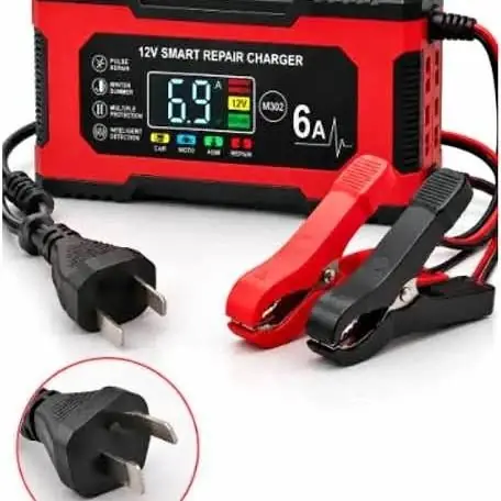 Cargador para batería de auto, moto 6a