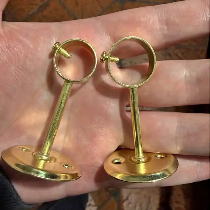Ganchos para caño cortina de metal