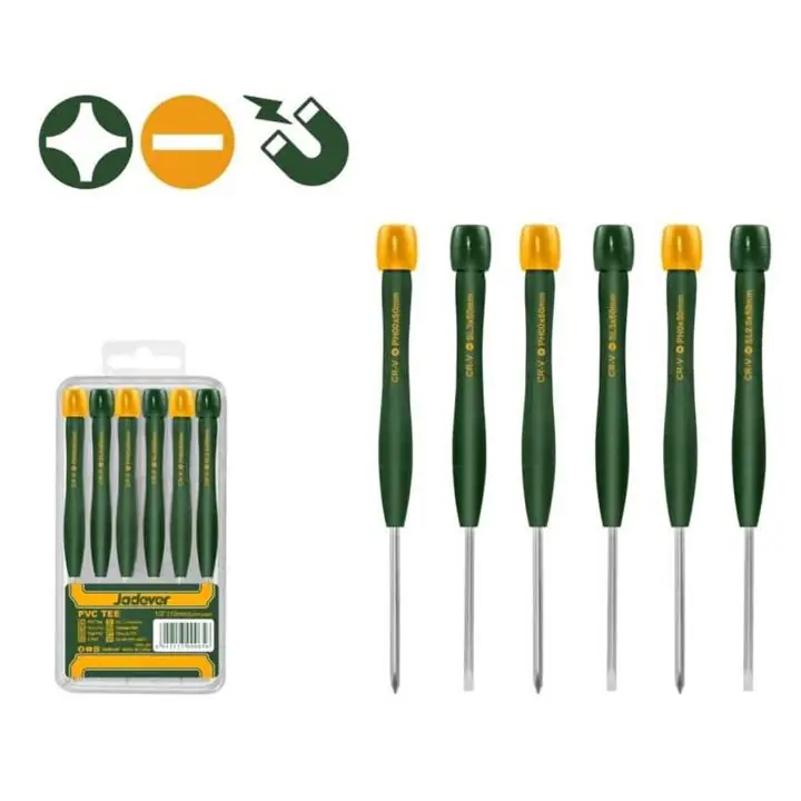 Set de 6 destornilladores de precisión jadever