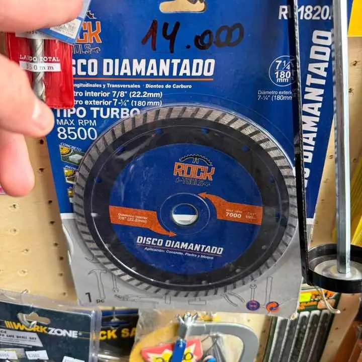 Disco diamantado 7 1/4