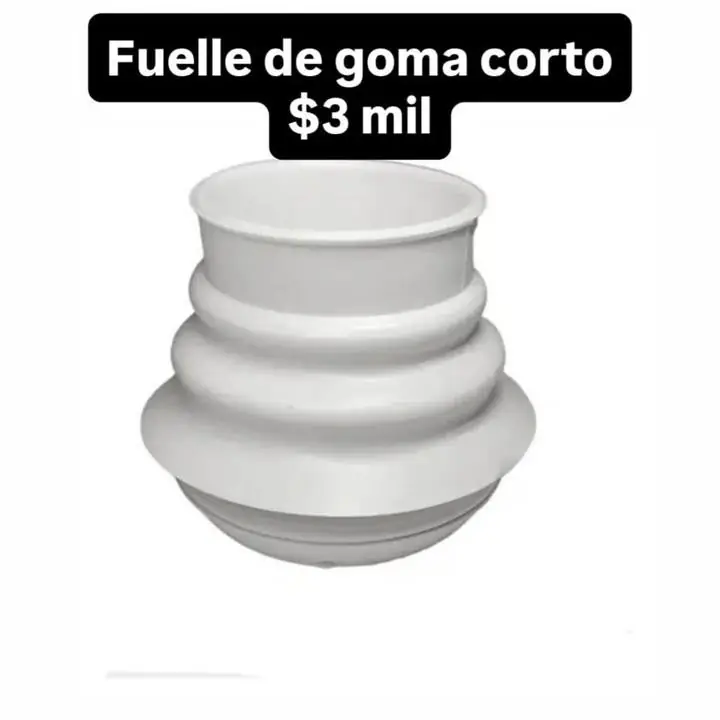 Fuelle de goma corto para inodoro