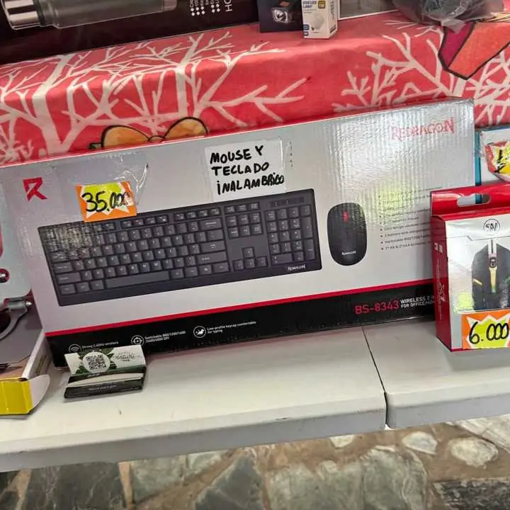 Teclado y mouse inalámbrico redragon