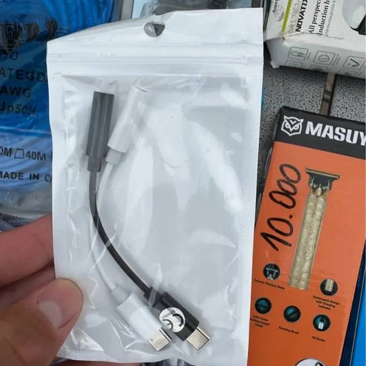 Adaptador Cable tipo c a Jack hembra