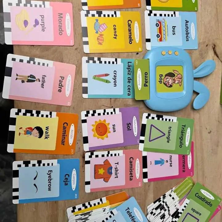 Juego didáctico español y inglés con sonido para niños
