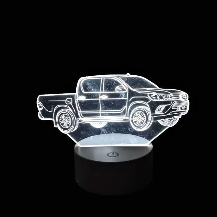 Lampara Velador Led 3D de Escritorio Conección USB Toyota hilux