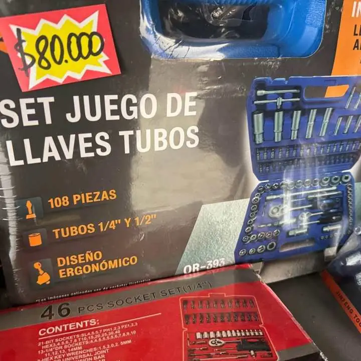 Caja de tubos de 108 piezas