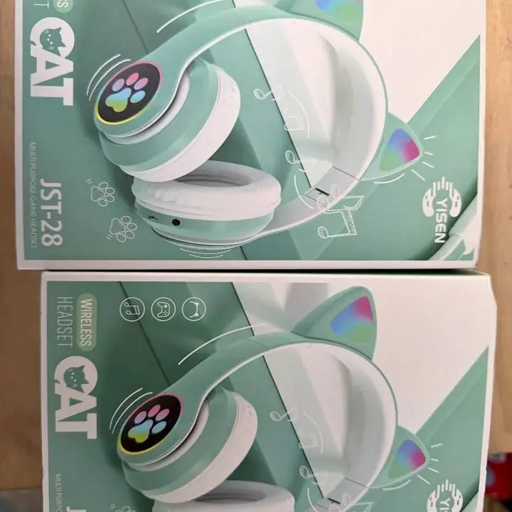 Auriculares gatito rgb grande Bluetooth