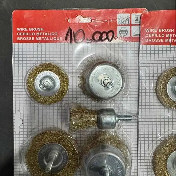 Set de sepillos de metal para taladro
