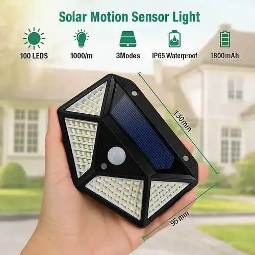 Reflector solar con sensor de movimiento