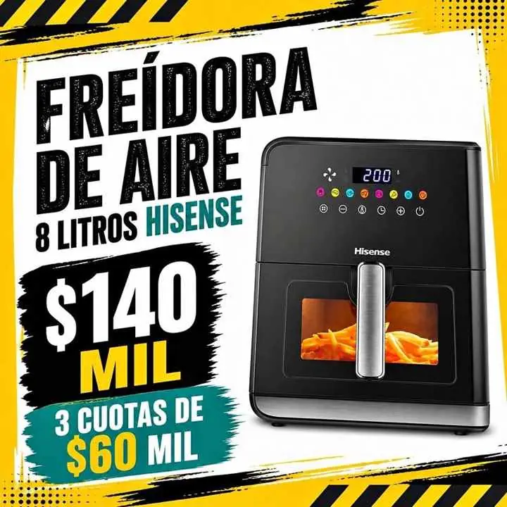 Freidora de aire Hisense 8 litros