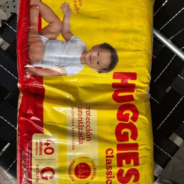 Pañales Huggies talla g de 40 unidades