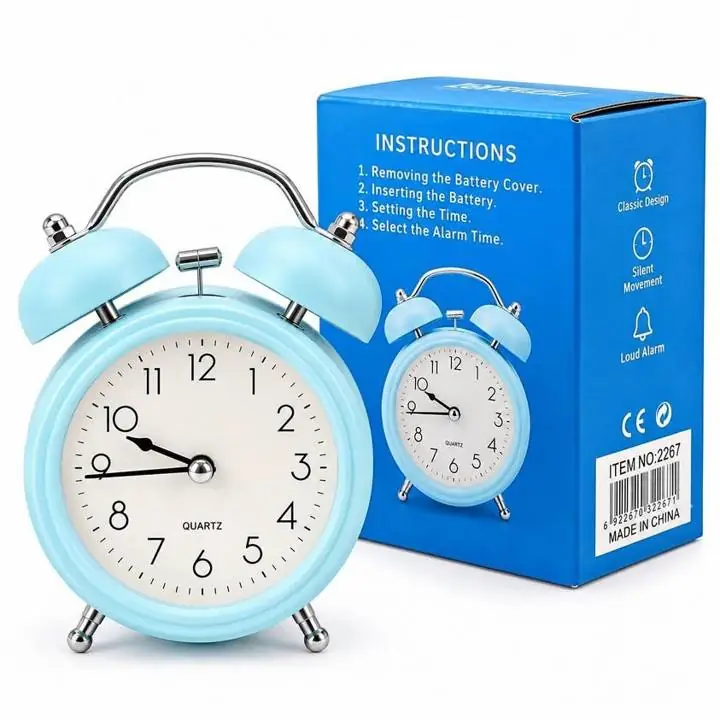 Reloj despertador analógico