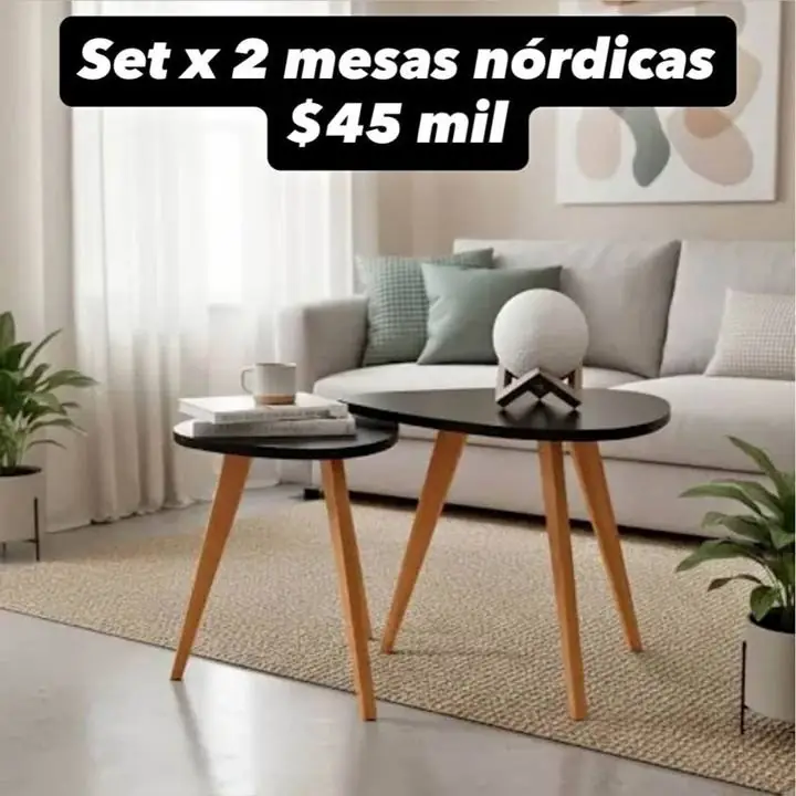 Set de mesas nórdicas