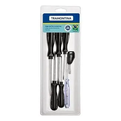 Set destornilladores de punta, Philips y busca polo de tramontina