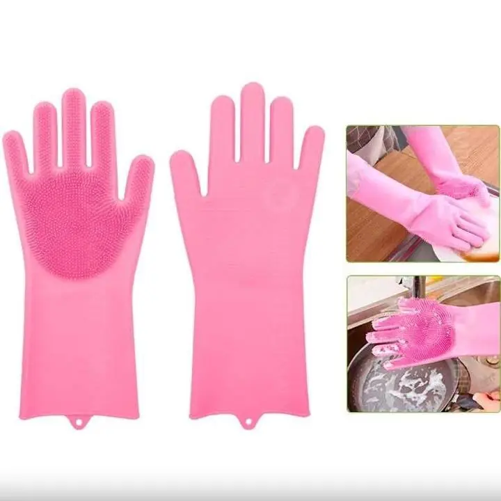 Guantes de limpieza con pelitos multiuso
