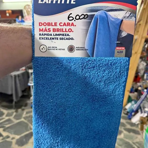Microfibra laffite doble cara más brillo 80x40