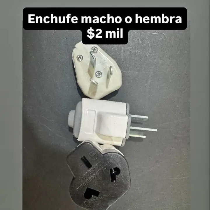 Enchufes macho o hembra