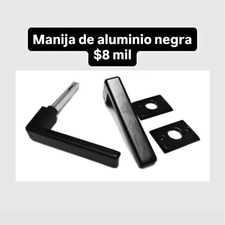 Manija de aluminio negra