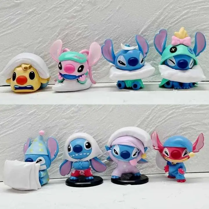 Stitch set X 8 Figuras 7cm en Bolsa Pelicula Disney S4520/4638