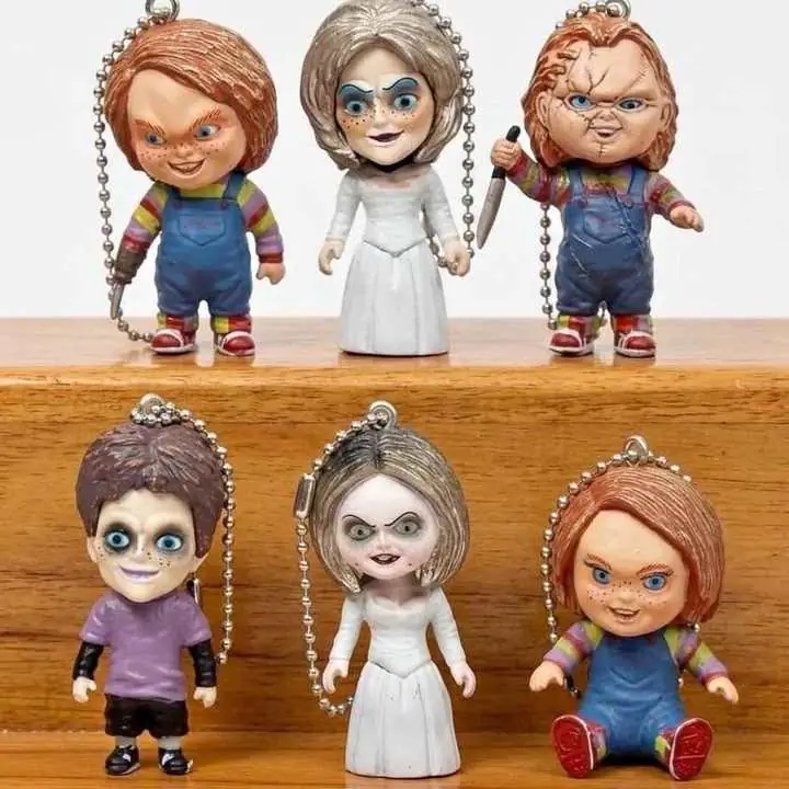 Chucky & Novia de Chucky Set X 3 Figuras 6cm en Bolsa Película Chucky P7155