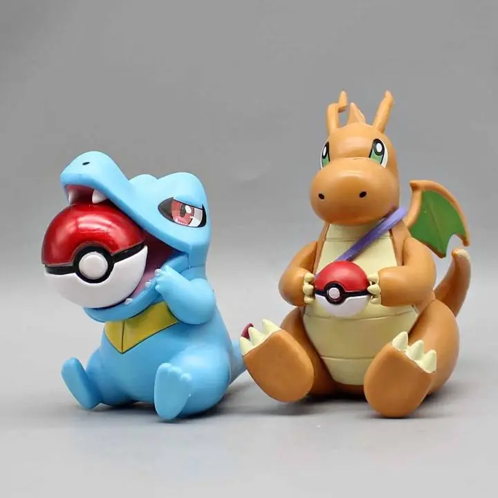 Dragonite & Totodile Set X 2 Figuras 12cm en Bolsa Anime Pokémon P3127