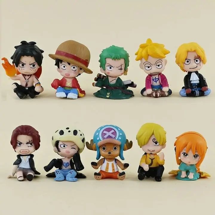 One Piece Set X 10 figuras 4cm en Bolsa Anime L9788