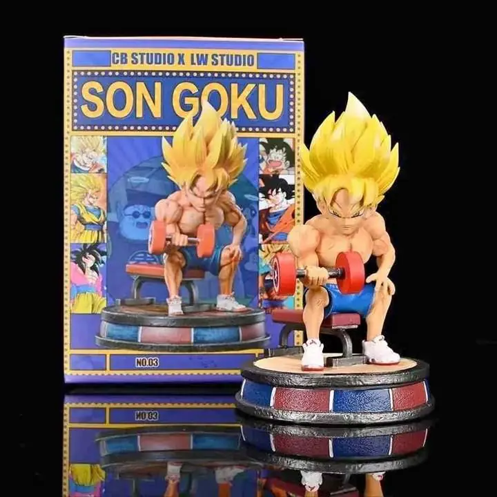 Goku SSJ Fitness Gimnasio Figura 17cm en Caja Anime Dragon Ball Z D2035