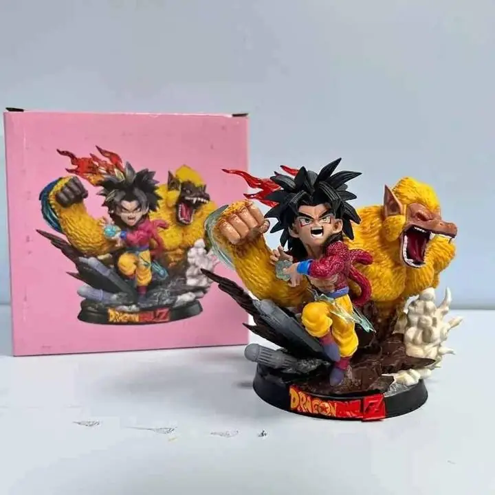 Goku SSJ 4 & SSJ Osaru Figura 13cm en Caja Anime Dragon Ball GT D2728