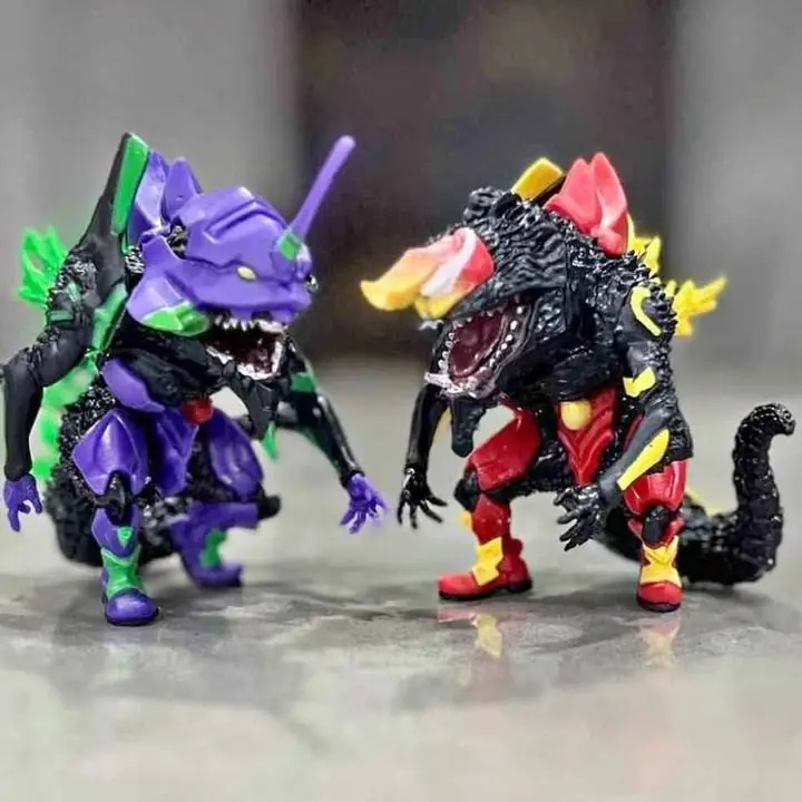 Eva-01 y Eva-02 Set X 2 Figuras 8cm Anime Evangelion / Godzilla en Bolsa E3358