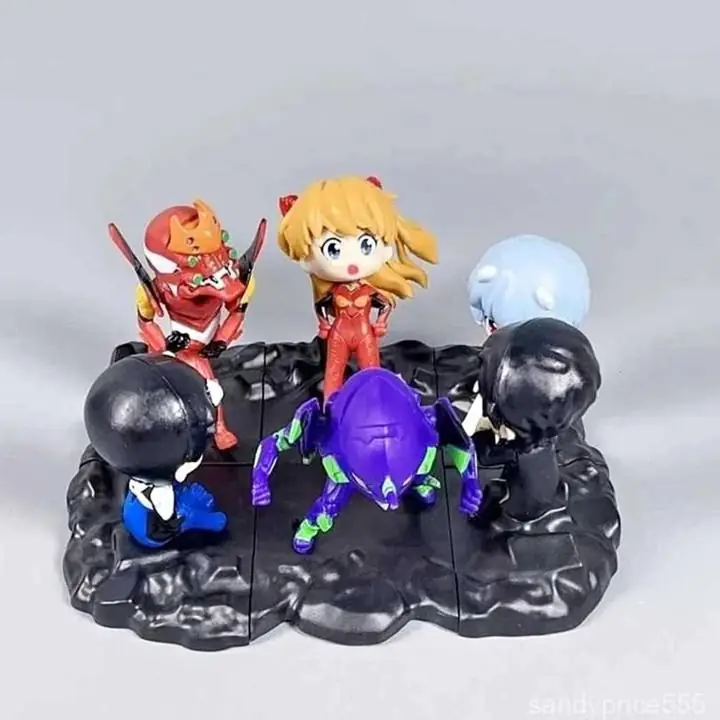 Evangelion Set X 6 Figuras 10cm en Bolsa Anime E3359