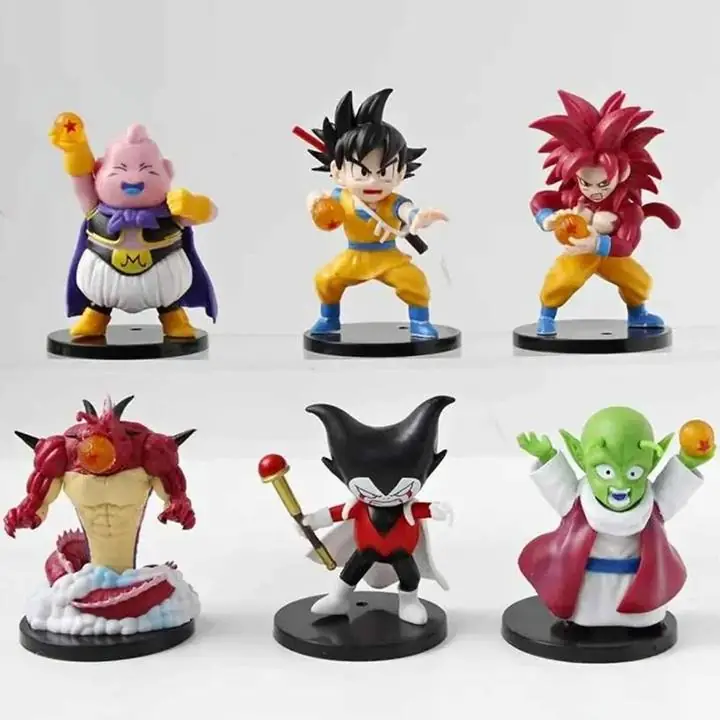 Goku Buu Dende Porunga Rey Gomah set X 6 Figuras 9 cm en Bolsa Anime Dragon Ball Daima D5418
