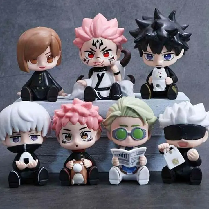 Gojo Itadori Sukuna Set X 7 Figuras 8cm en Bolsa Anime Jujutsu Kaisen J5065