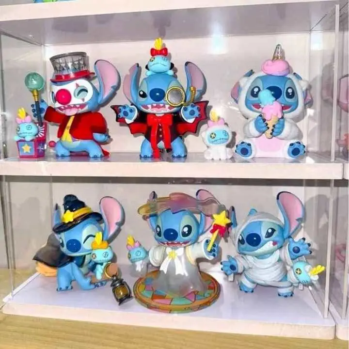 Lilo & Stitch Set X 6 Figuras 10cm en Bolsa Película Disney S4473