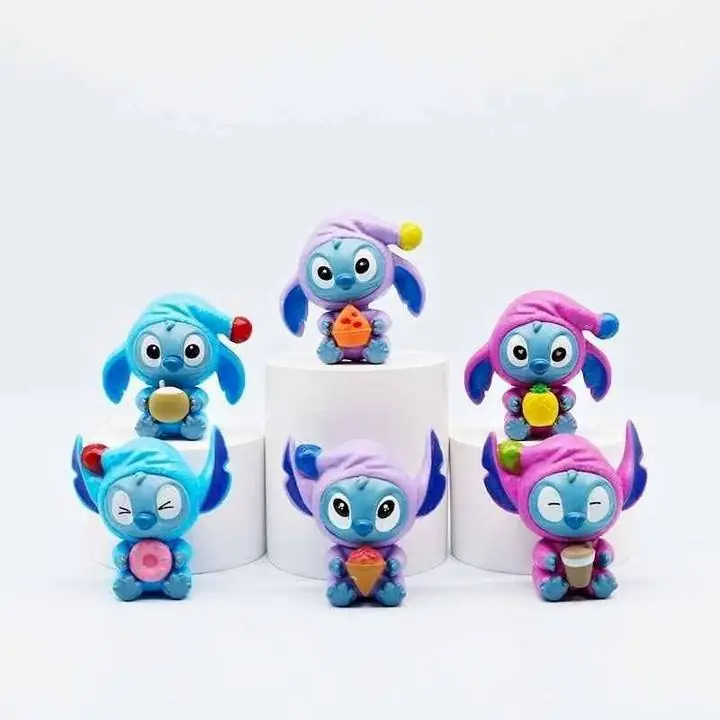 Stitch Set X 6 Figuras 6cm en Bolsa Película Disney A4368