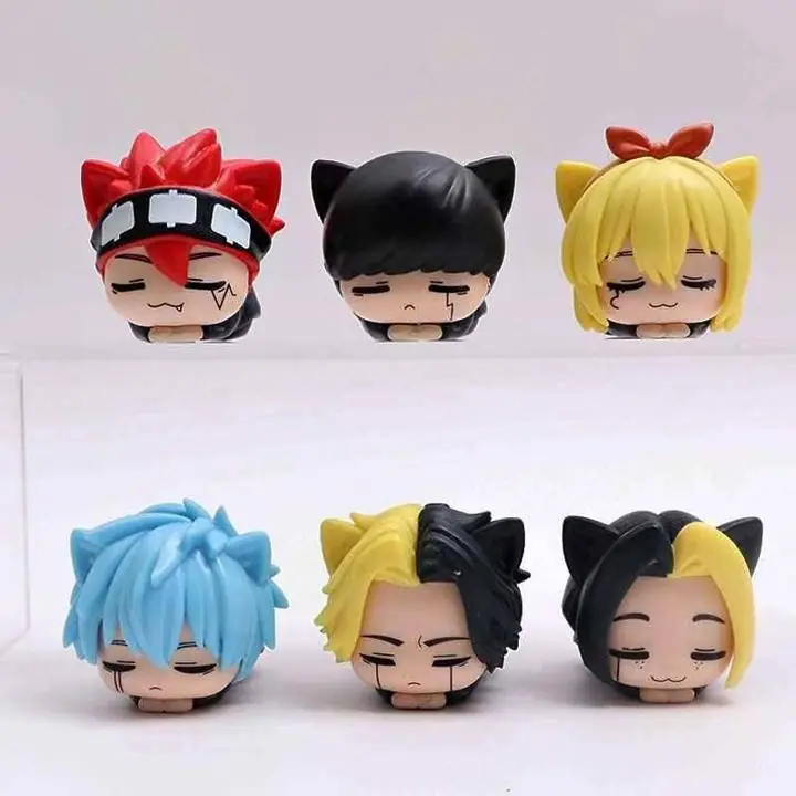 Mash - Finn - Lance - Dot - Lemon Set X 6 Figuras 4cm en Bolsa Anime Mashle A4668
