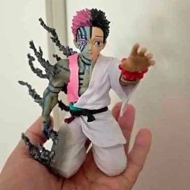 Hakuji / Akaza Transformación Humano a Demonio Figura 14cm en Bolsa Anime Demon Slayer D8371