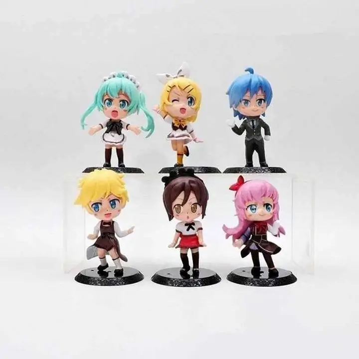 Kaito Meiko Miku Set X 6 Figuras 10cm en Bolsa Anime Vocaloid M2598