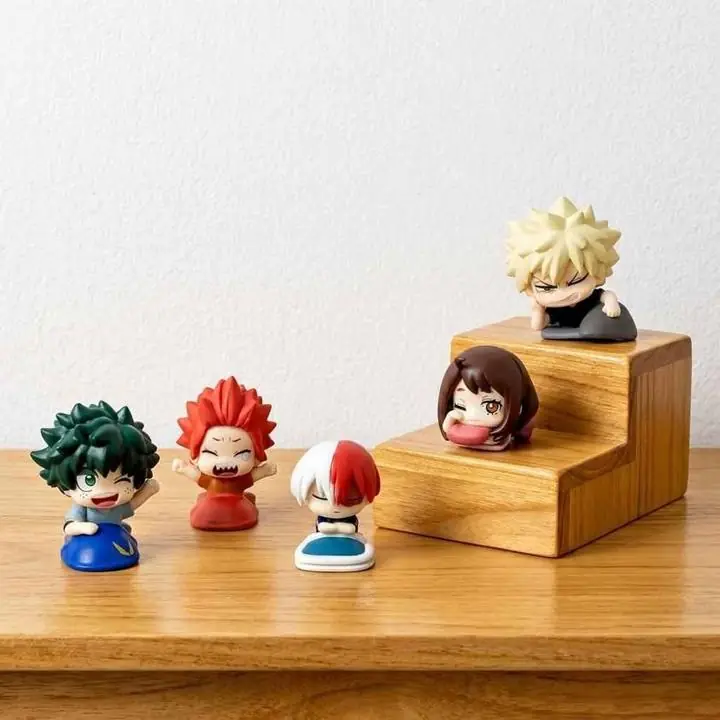 Set Figuras 6cm Hero Academia Onemutan Midoriya Bakugo Todoroki Uraraka Kirishima x5 Bolsa H5404